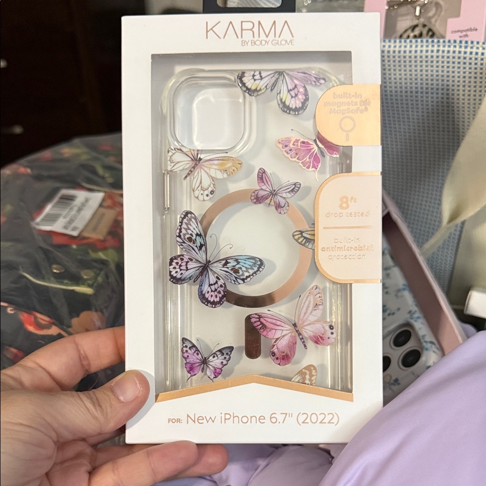Butterfly iPhone 14 Plus - 6.7" Case - Clear